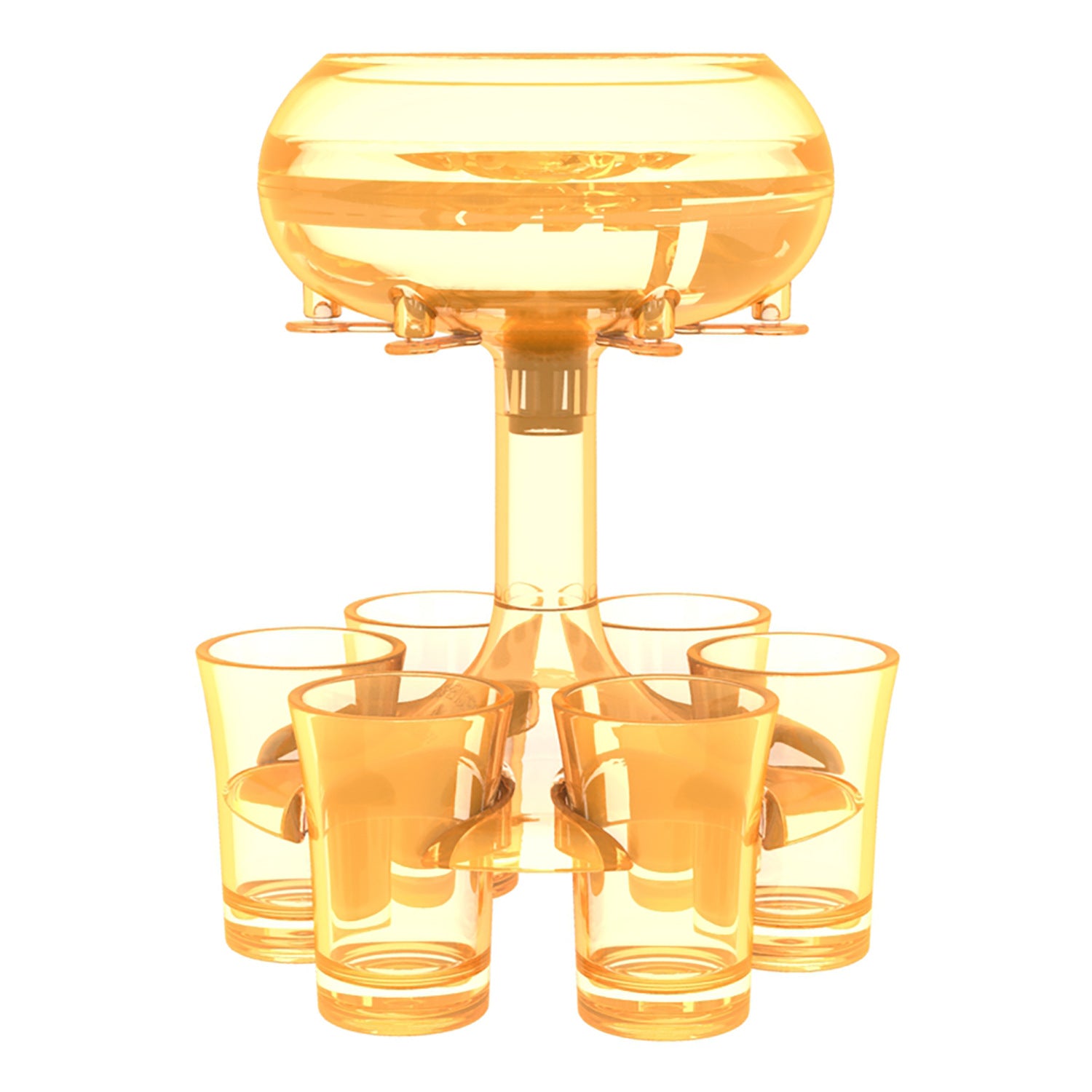 Source Wholesale food grade clear PMMA Pour Wine Whisky Beer Party Games  Cup Drinking Tools Bar Accessories 6 shot dispenser holder on m.